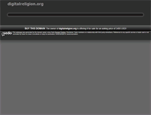 Tablet Screenshot of digitalreligion.org